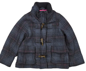 H&M Toddler Plaid Toggle Coat 2-3 Years Warm Fall Winter